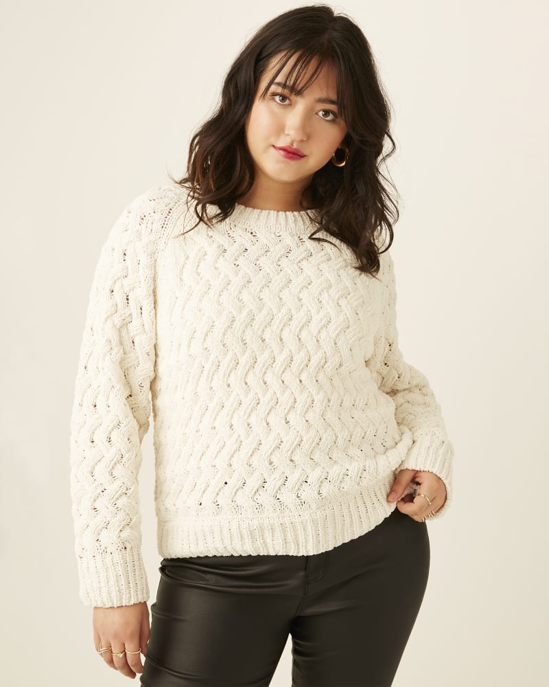Front of plus size Amanda Cable-Knit Sweater by 37 Orchard | Dia&Co | dia_product_style_image_id:171271